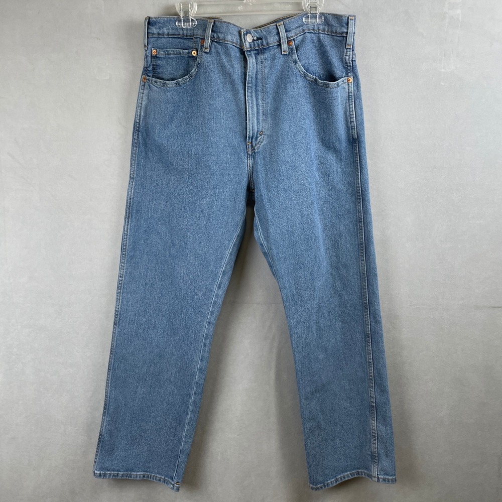 Levis Western Fit Men Jeans 38x30 (37x30) Medium Wash Blue Strong Rugged Comfort